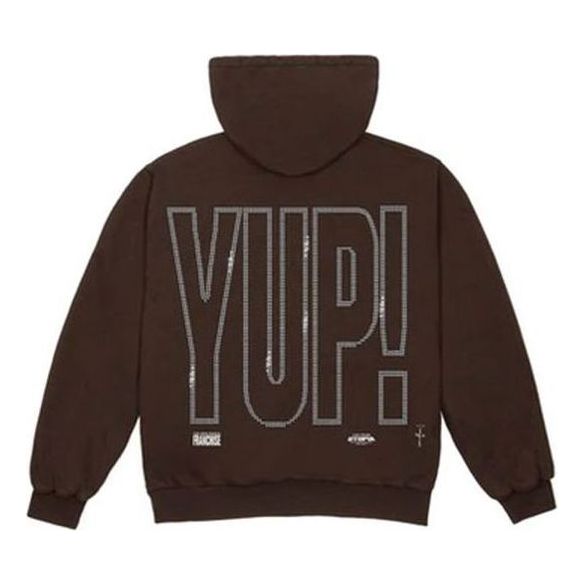 Huppari Cactus Jack by Travis Scott Travis Scott YUP! Hoodie Ruskea | TC-357