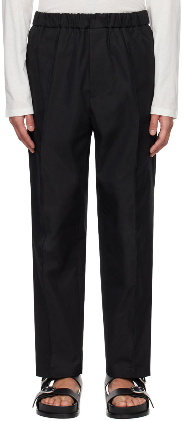 Housut Jil Sander Tapered Trousers Musta | J21KA0012_J45218