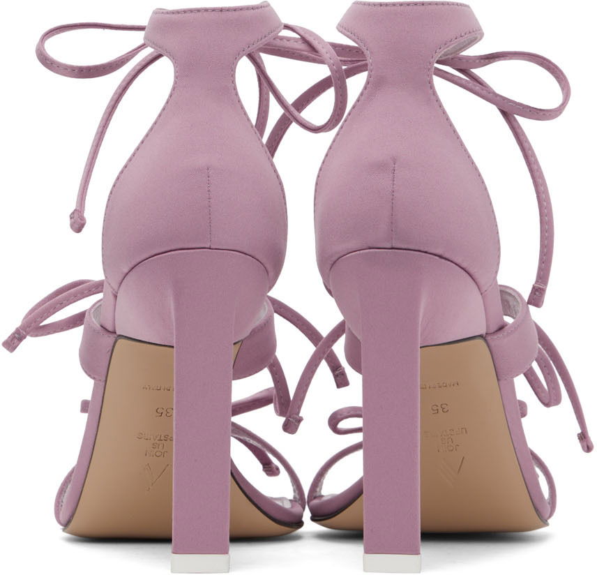 Asusteet The Attico Attico Aria Lace-Up Heeled Sandals Violetti | 227WS518 V015, 1