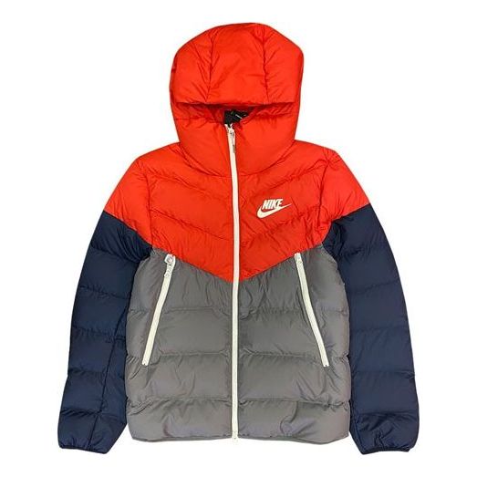 Puffer takki Nike Casual Hooded Down Jacket Punainen | CU0226-634