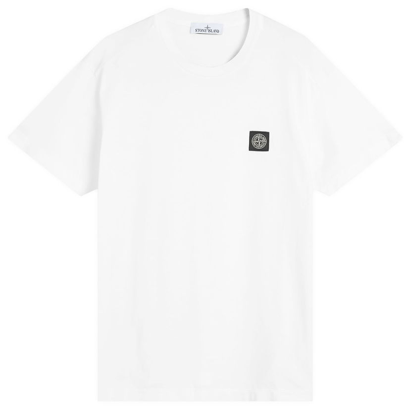 T-paita Stone Island Patch Logo T-Shirt, Size Large Valkoinen | K2S152100027-V0001