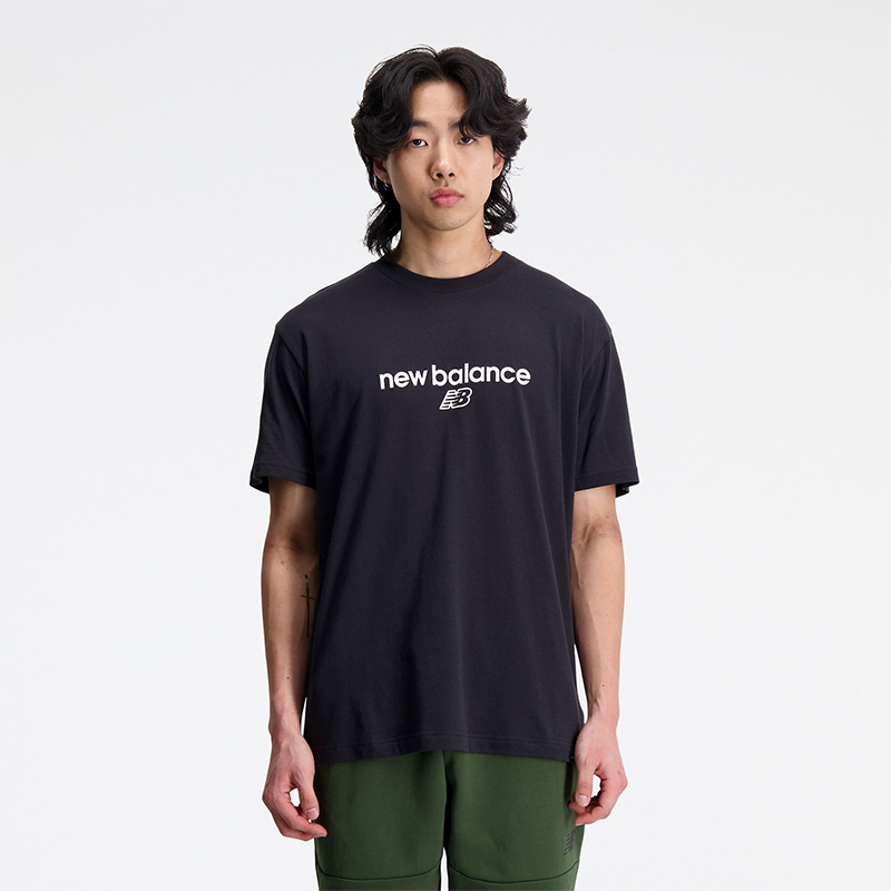 T-paita New Balance Tee Musta | MT33529BK, 0