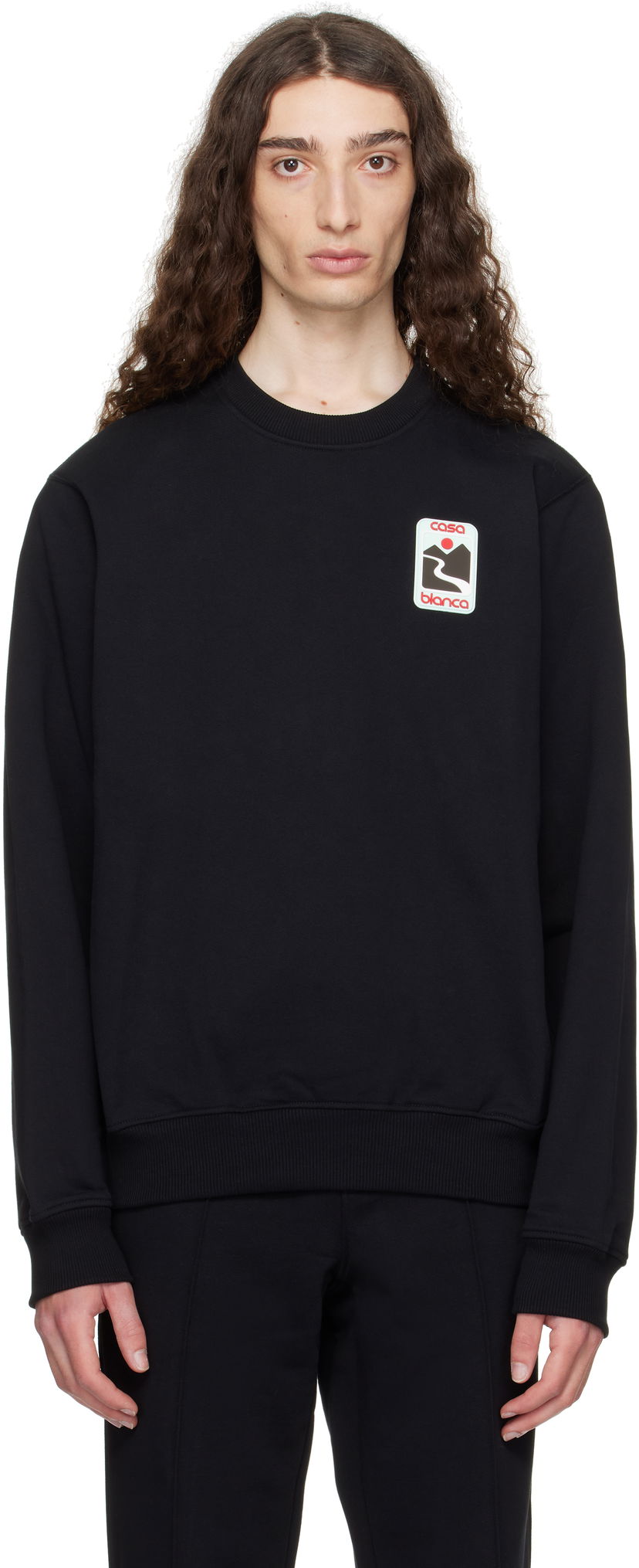 Huppari Casablanca Casablanca Sunset Valley Sweatshirt Musta | U-MPF25-JTP-293-01