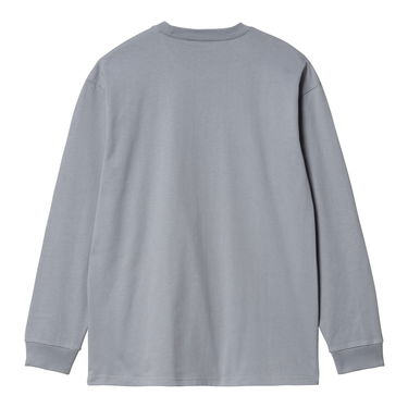 T-paita Carhartt WIP L/S Chase T-Shirt "Mirror / Gold" Sininen | I026392_1R2_XX, 4