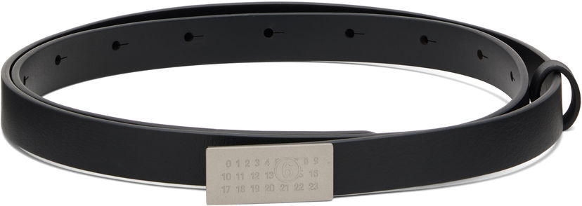 Vyöt Maison Margiela MM6 Maison Margiela Numeric Belt Musta | SA5TP0011 P8326