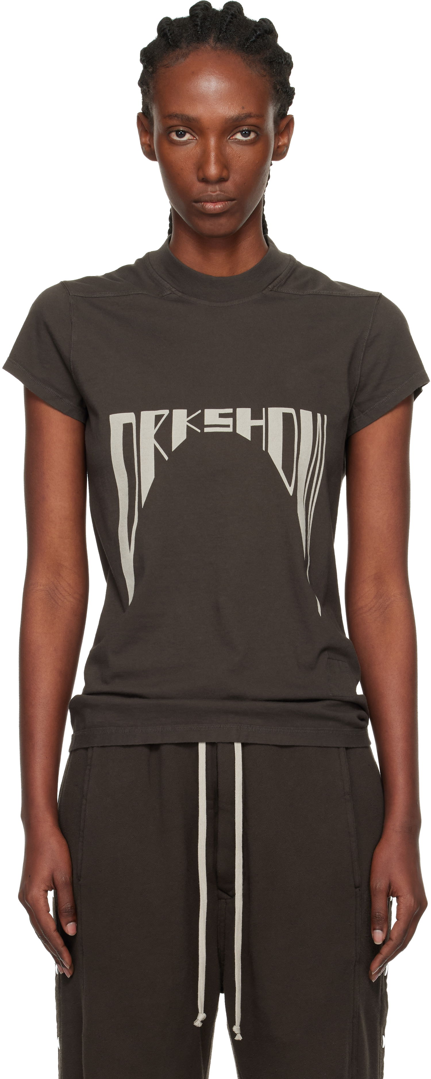 T-paita Rick Owens DRKSHDW Concordians Level T-shirt Harmaa | DS02E7208 RNEP4, 0