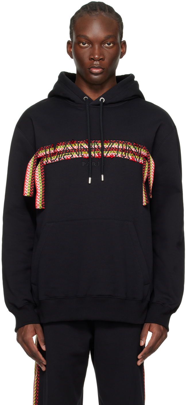 Huppari LANVIN Curb Hoodie Musta | RM-HO0009-J199-P24