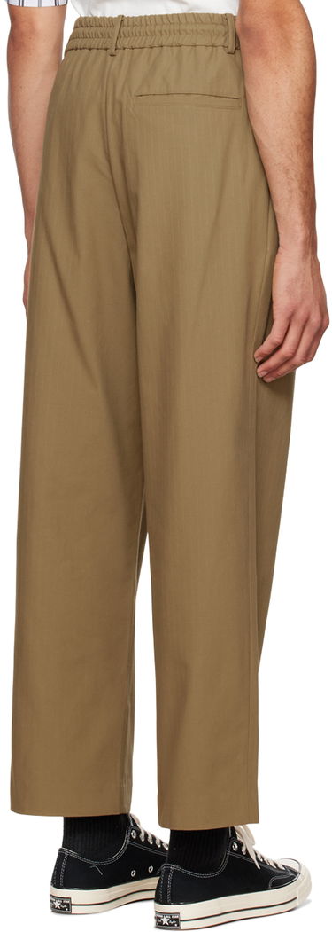 Housut Feng Chen Wang Feng Chen Wang Embroidered Panel Trousers Vihreä | FUF14TR08, 2