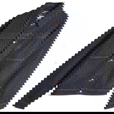 Takki Casablanca Casablanca Embroidered Monogram Denim Jacket, Size Large Sininen | MPF25-JK-401-01, 1