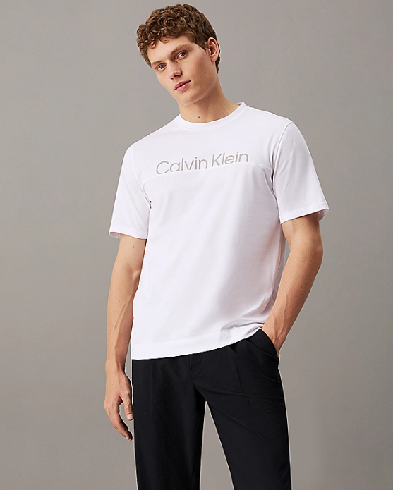 T-paita CALVIN KLEIN pw - graphic s/s t-shirt m Valkoinen | 00GMF4K142-YAA, 0