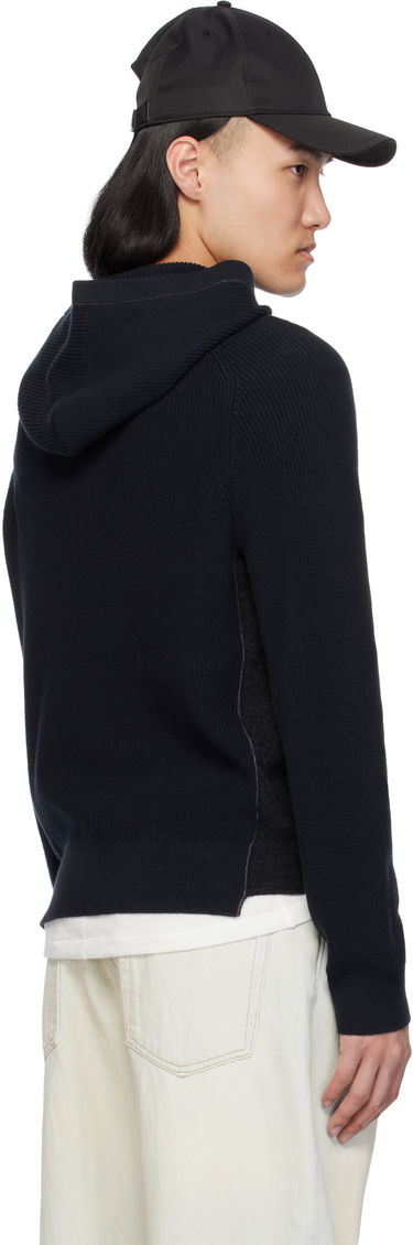 Villapaita rag & bone rag & bone Gabe Spliced Hoodie Tummansininen | MBS25S026SD26, 2