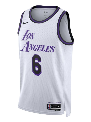 Jersey Nike Dri-FIT NBA LeBron James Los Angeles Lakers City Edition 2022 Swingman Jersey Valkoinen | DO9597-101