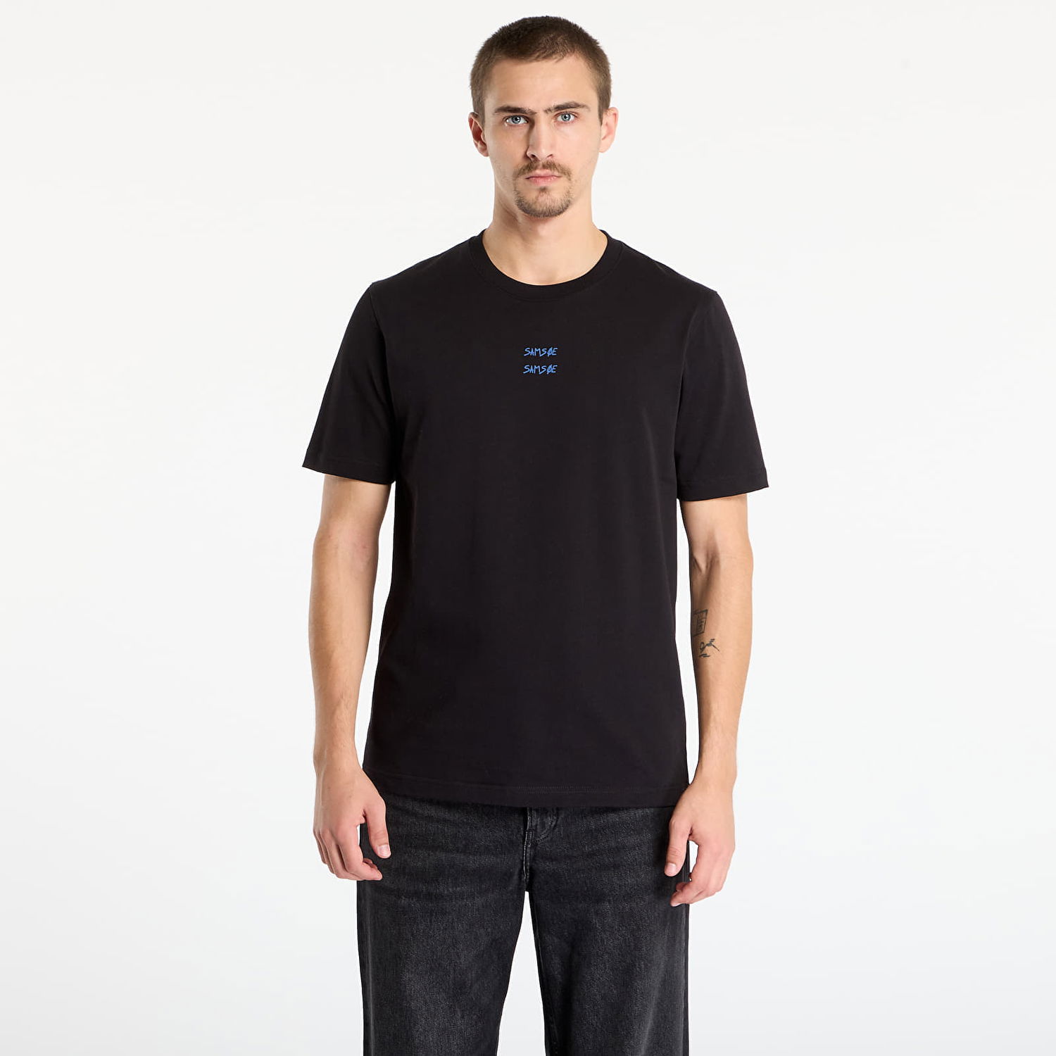 T-paita Samsoe Samsoe T-shirt Sacards Cards Musta | M25400096_CLR002476, 0