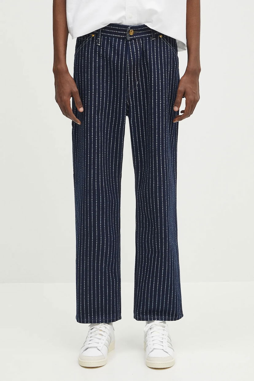 Housut Human Made Human Made Wabash Denim Work Pants Tummansininen | HM29PT005