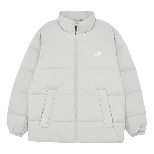 Puffer takki New Balance Down Jacket Harmaa | AMJ34324-SEN