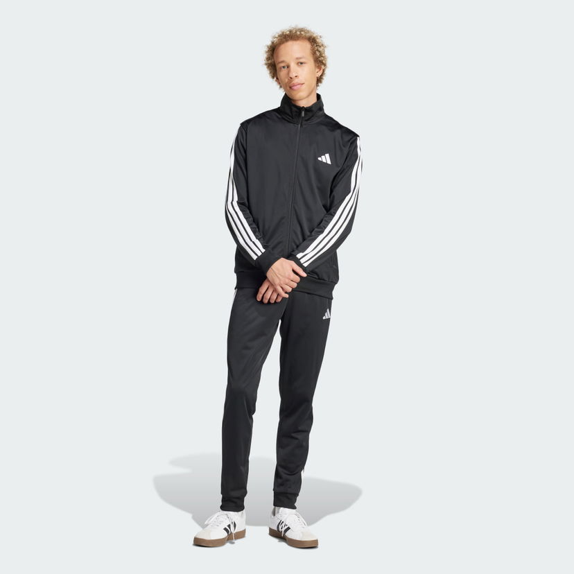 Verryttelypuku adidas Performance Sportswear Basic 3-Stripes Tricot Track Suit Musta | JI8858