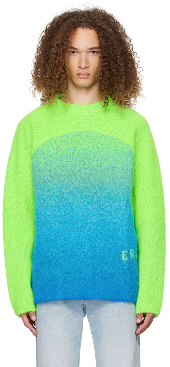 Villapaita ERL Gradient Knit Sweater Vihreä | ERL07N001