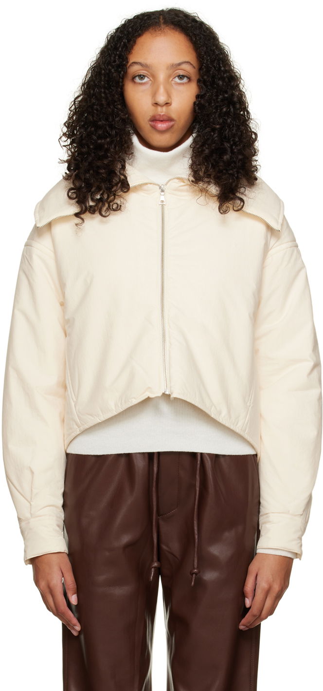 Puffer takki John Elliott Cropped Puffer Jacket Valkoinen | WH247F71142S