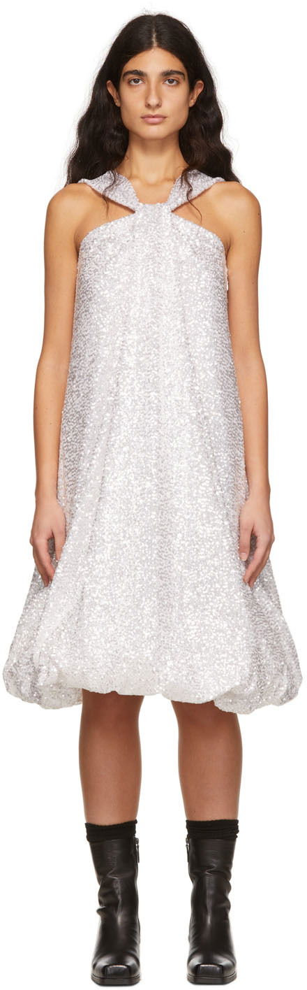 Mekko We11done We11done Sequin Bubble Dress Metallinen | WD-OP1-22-182-W-WH, 0