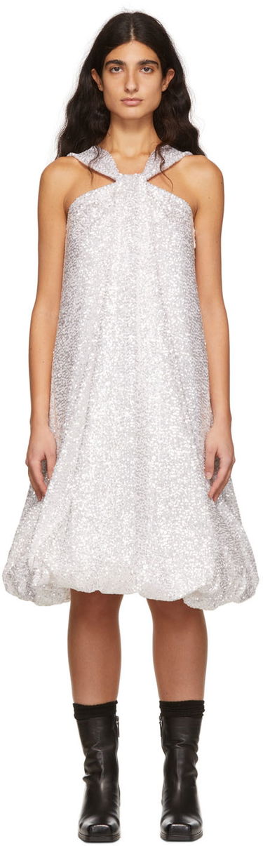 Mekko We11done We11done Sequin Bubble Dress Metallinen | WD-OP1-22-182-W-WH, 0