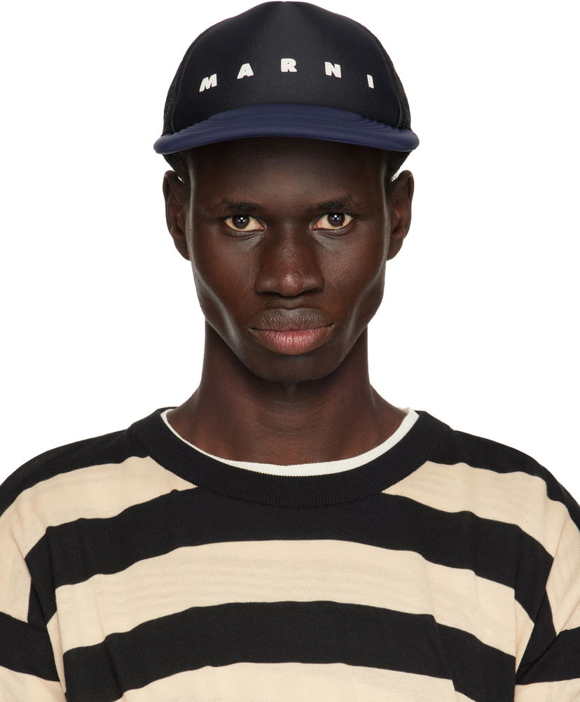 Korkki Marni Marni Logo Trucker Hat Musta | CLZC0141P1 UAN100
