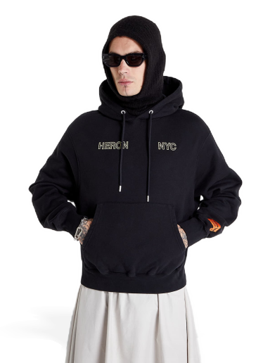 Huppari HERON PRESTON HP Offroad Hoodie Musta | HMBB024F22JER0011019