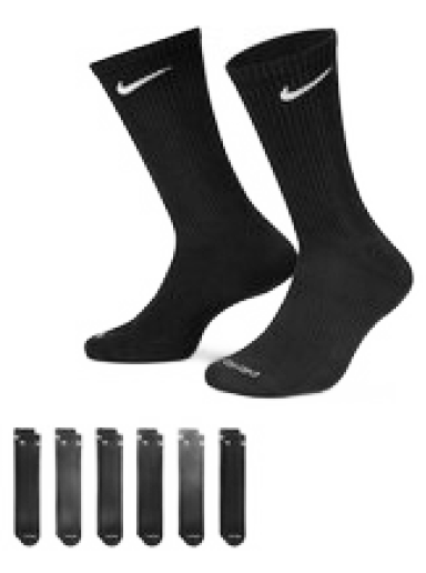 Alusvaatteet ja sukat Nike Everyday Plus Cushioned Training Crew Socks 6-pack Musta | SX6897-010