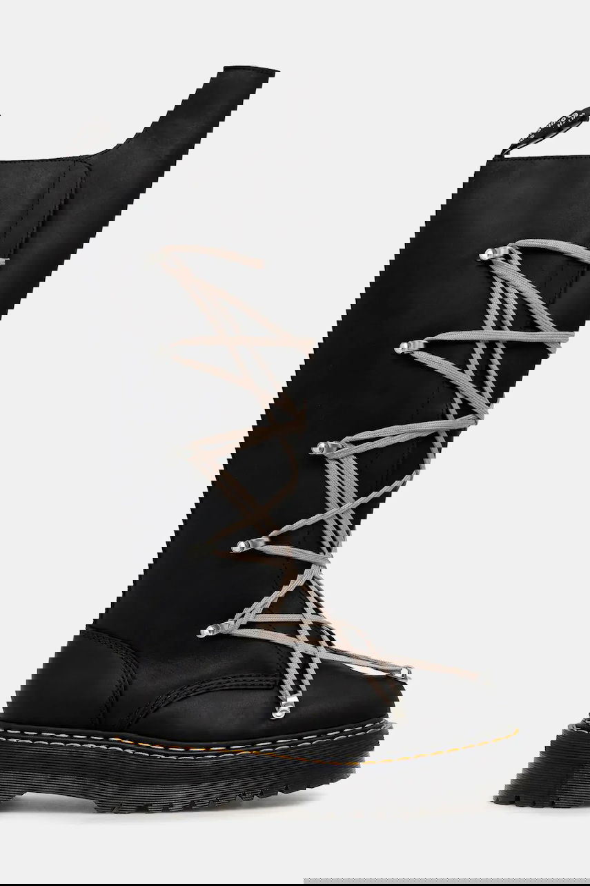 Tennarit ja kengät Rick Owens Rick Owens DRKSHDW x Dr. Martens 1B60 Quad Sole Pentalace Boot Musta | DM02E6811.0001, 1