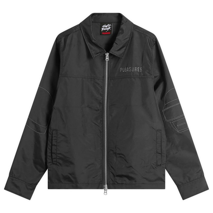 Takki Pleasures Helmets Nylon Work Jacket, Size Large Musta | P25DP008-BLK