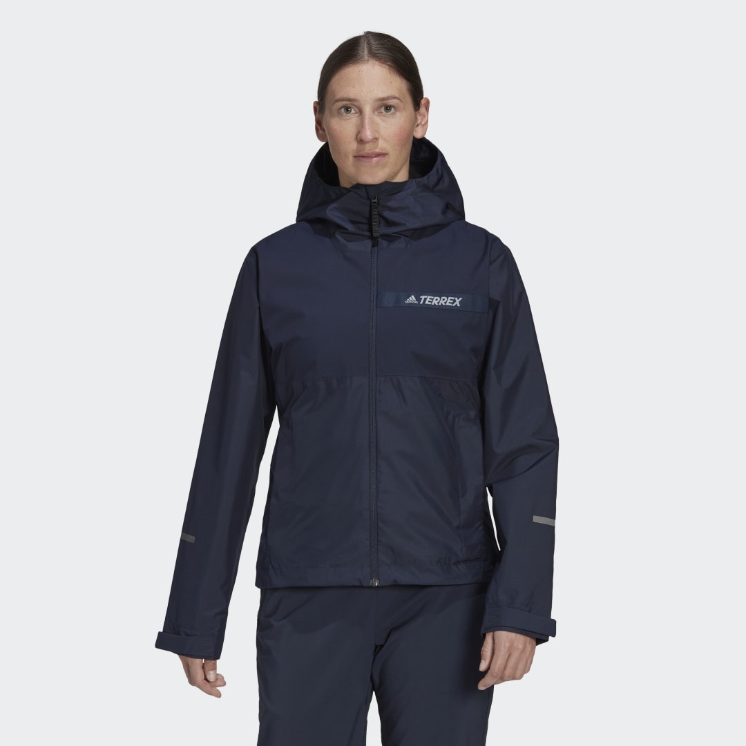 Tuulitakki adidas Performance Terrex Multi RAIN.RDY 2-Layer Rain Jacket Tummansininen | HF0826, 0