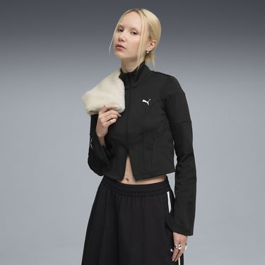 Takki Puma DARE TO Slim Cropped Track Jacket Musta | 632146_01, 0