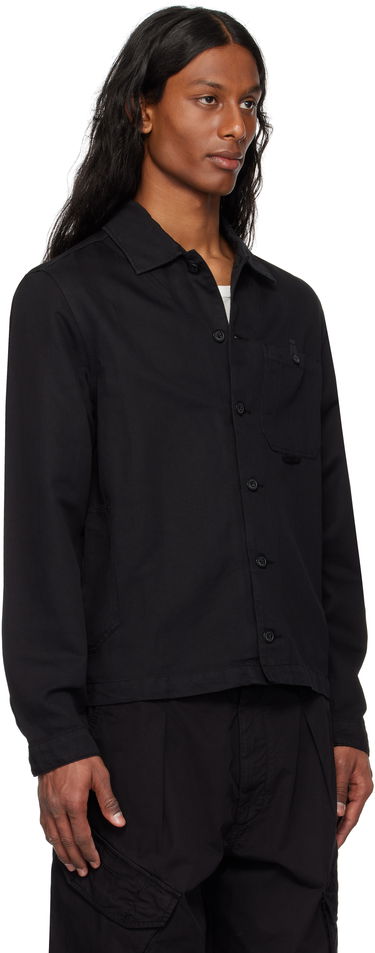 Paita C.P. Company C.P. Company Lens Cotton Linen Overshirt Valkoinen | 18CMOS102A-006273G, 4