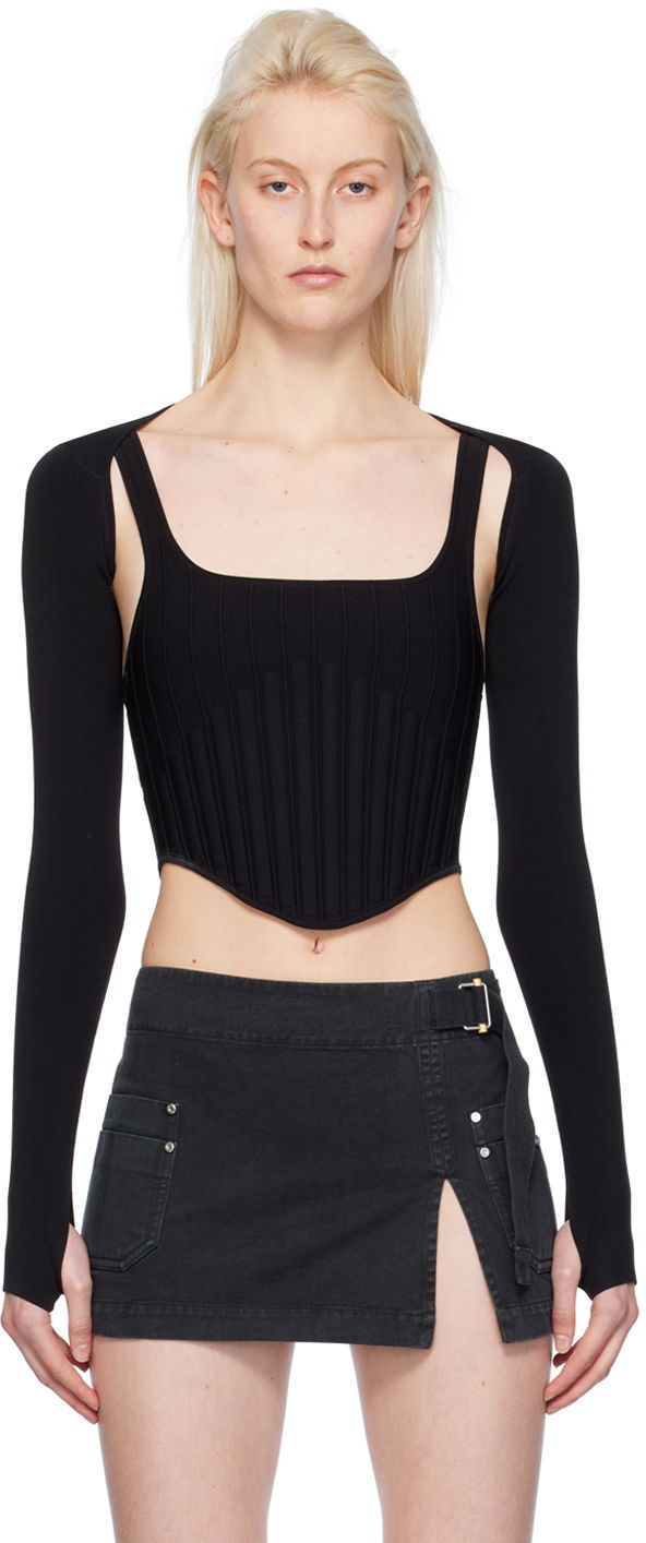 Hame Dion Lee Ventral Compact Corset Top Musta | A7772PS24