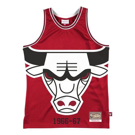 Tankkitoppi Mitchell & Ness Chicago Bulls Hardwood Classics 1966-67 Jersey Punainen | MSTKBW19146-CBURED1, 0