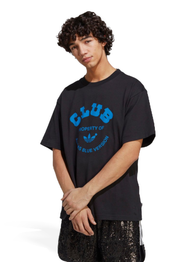 T-paita adidas Originals Blue Version Club Tee Musta | IA2458