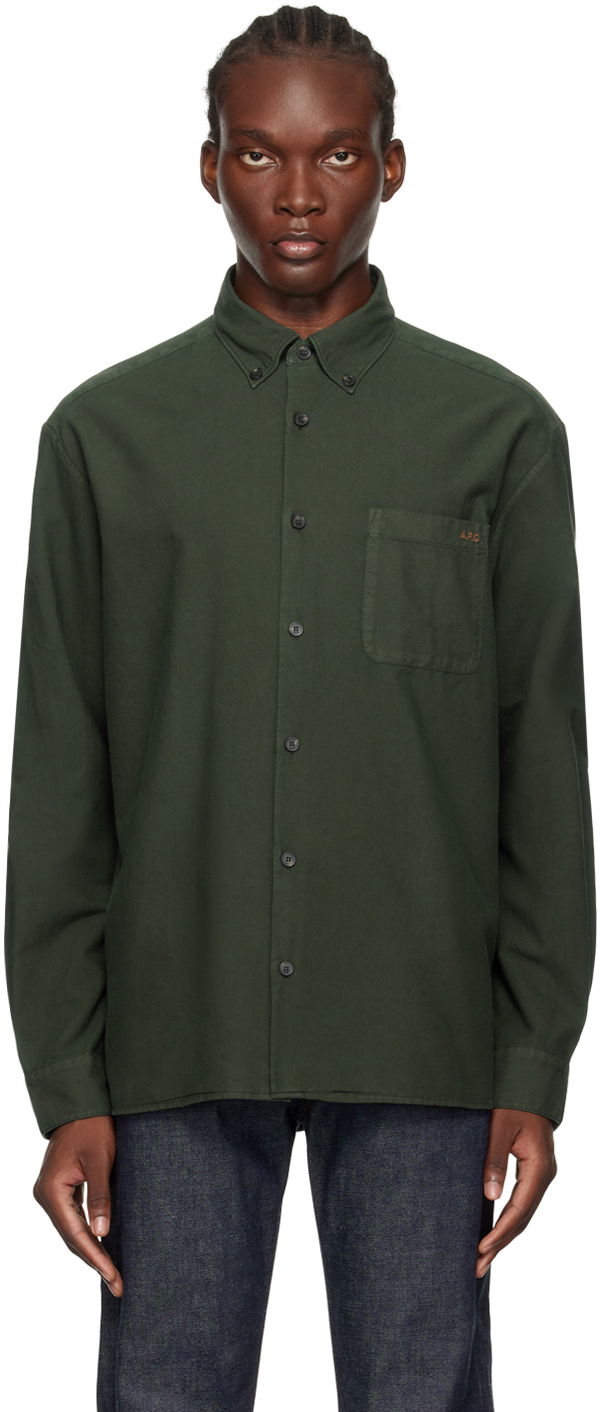 Paita A.P.C. Green Mateo Shirt Vihreä | COHAH-H12599