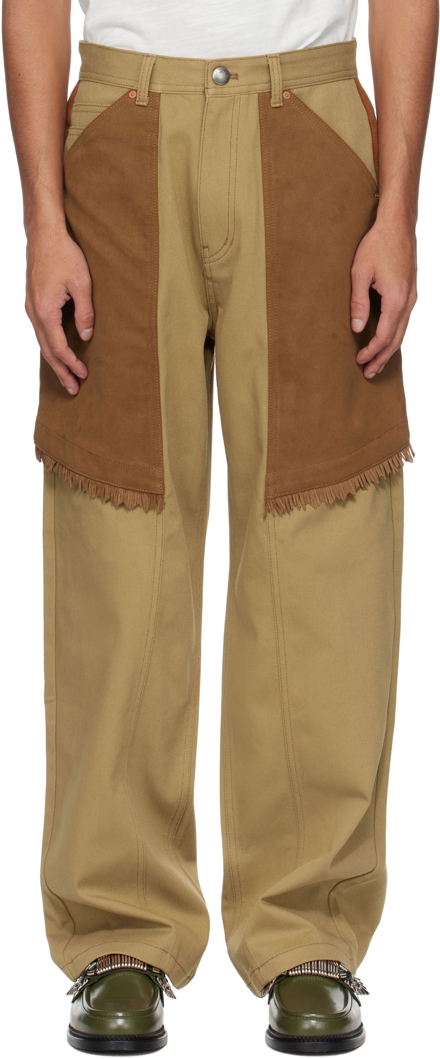 Cargo housut Andersson Bell Andersson Bell Cowboy Wrap Jeans Beige | apa784m, 0