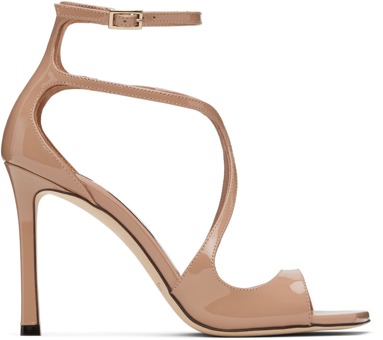 Asusteet Jimmy Choo Jimmy Choo Azia 95 Heeled Sandals Beige | AZIA 95, 0