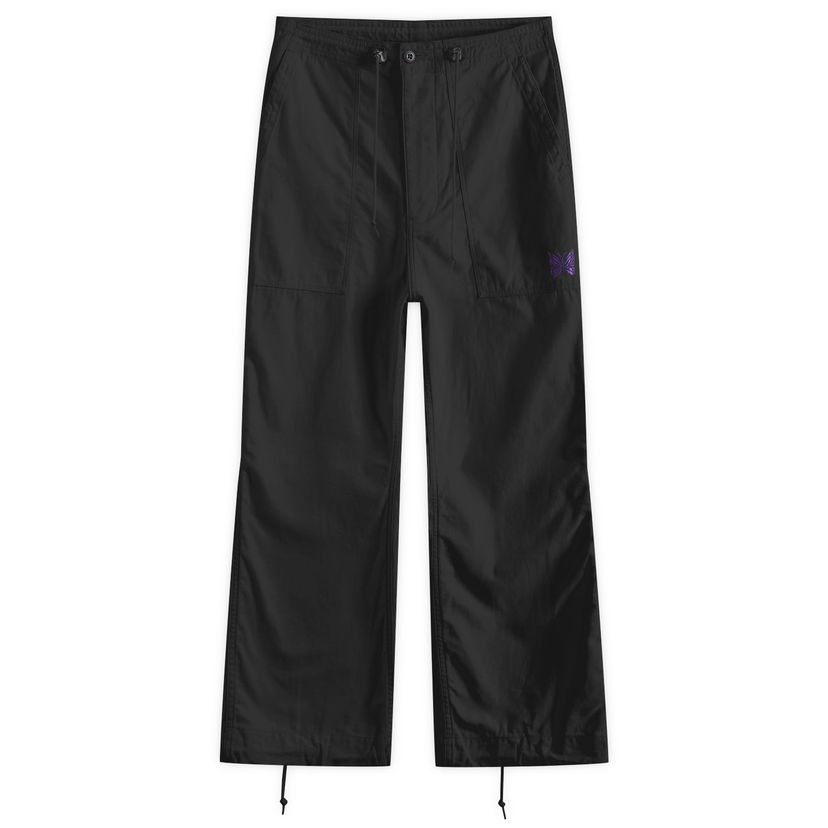 Housut Needles String Fatigue Musta | OT181-C