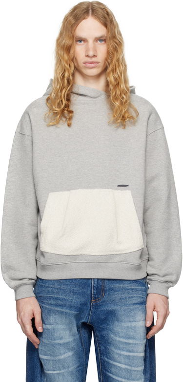 Huppari ADER ERROR Product. 37 Fleece Pocket Hoodie Harmaa | BN01FWHD0106GR, 0