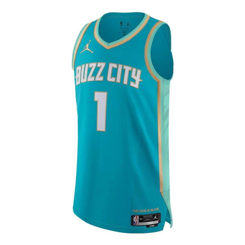 Jersey Jordan NBA Charlotte Hornets City Edition Swingman Jersey Lamelo Ball Turkoosi | DX8753-415