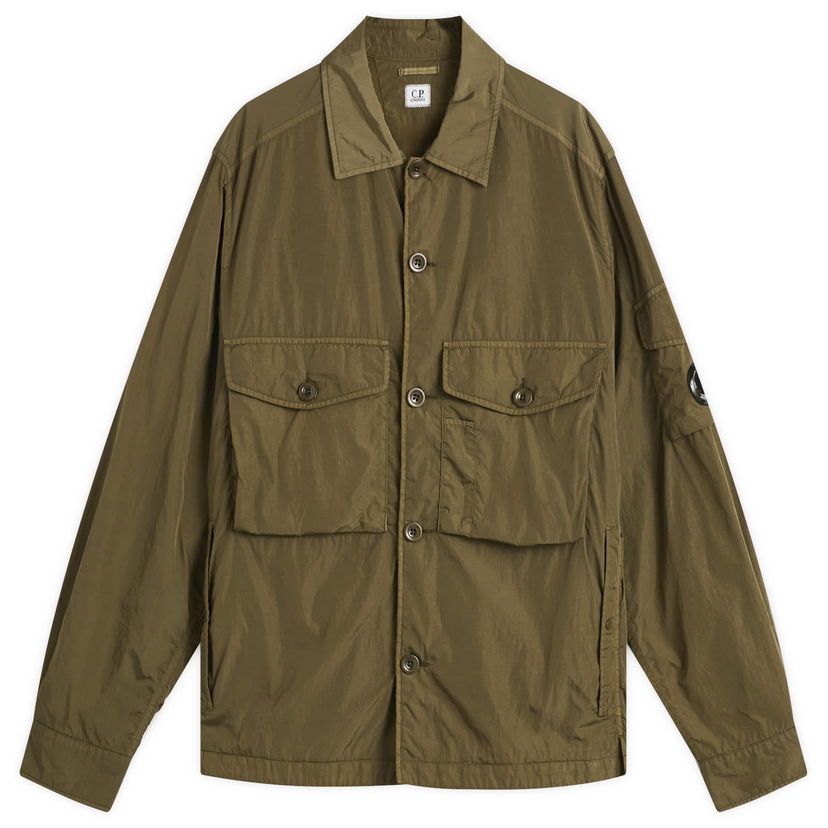 Takki C.P. Company Chrome-R Overshirt Vihreä | 19CMOS087A-005904G-683