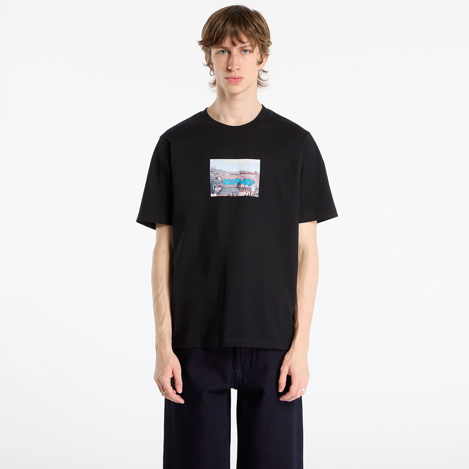 T-paita Wasted Paris Graphic Print T-Shirt Elevation Musta | WP_000320, 0