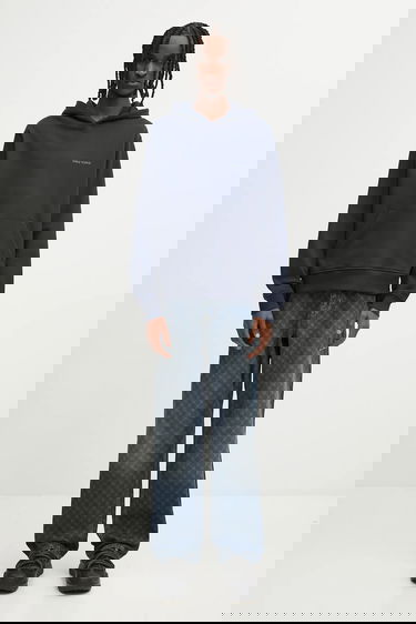 Huppari DAILY PAPER Daily Paper Candle Label Graphic Print Hoodie Tummansininen | 2521106, 4