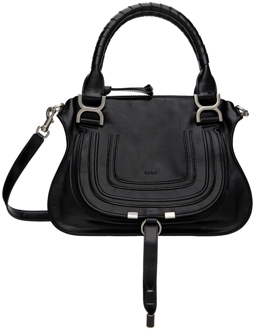 Kangaskassi CHLOÉ Chloé Black Small Marcie Bag Musta | CHC24AS628N90