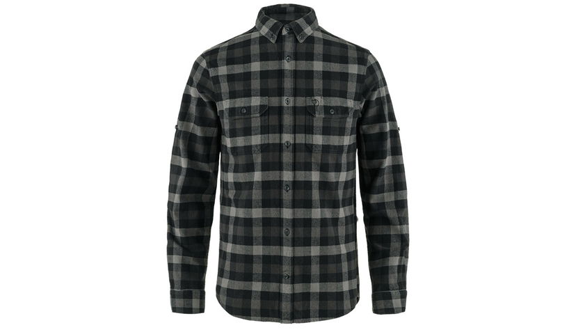 Paita FJÄLLRÄVEN Skog Plaid Flannel Shirt Size: S Musta | F81353-550-020