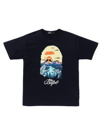 T-paita BAPE Mr Bathing Ape Head Wide Tee Musta | 7J30-109-001