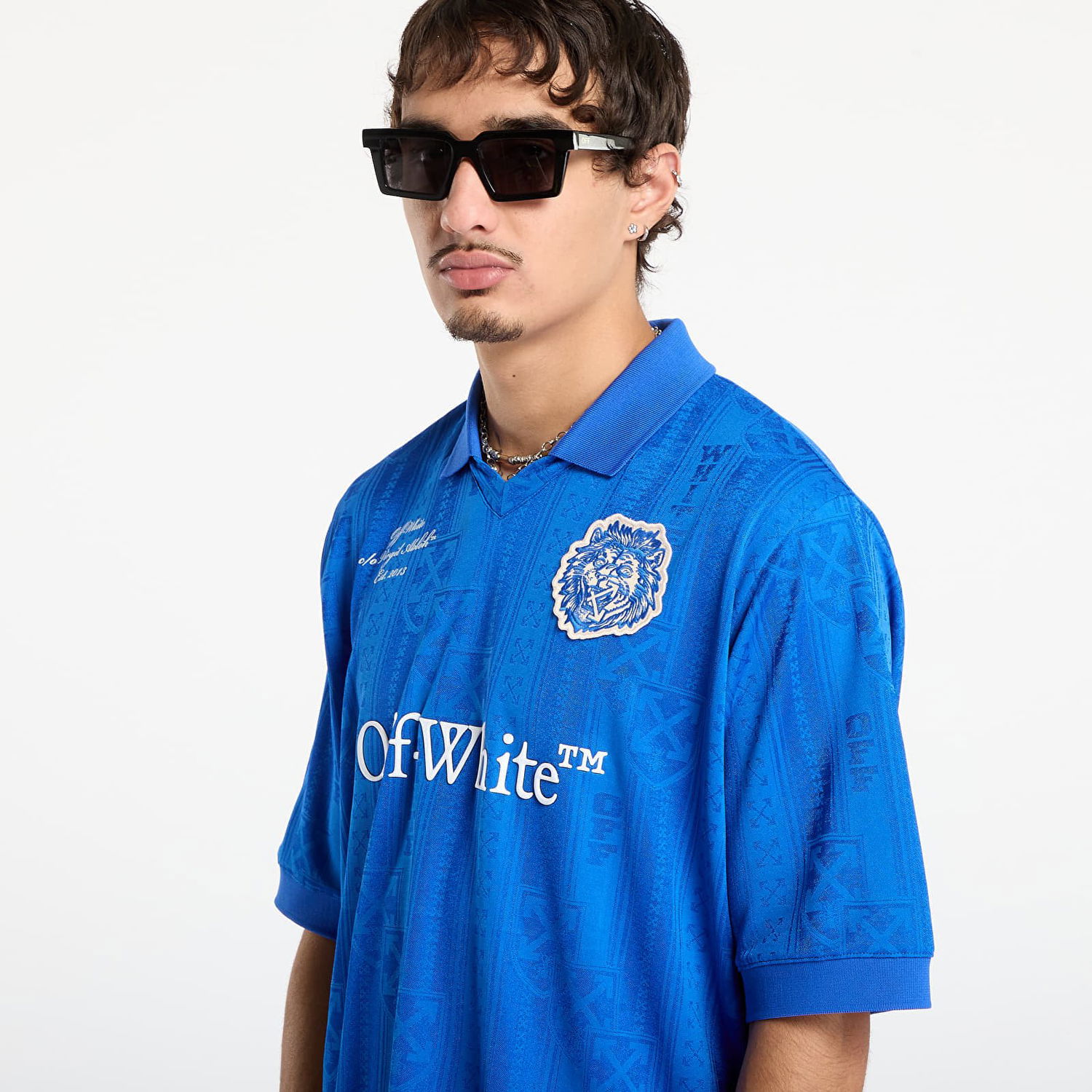 Jersey Off-White Lion Nation Soccer Jersey Sininen | OMAD00CF25JER0044601, 1