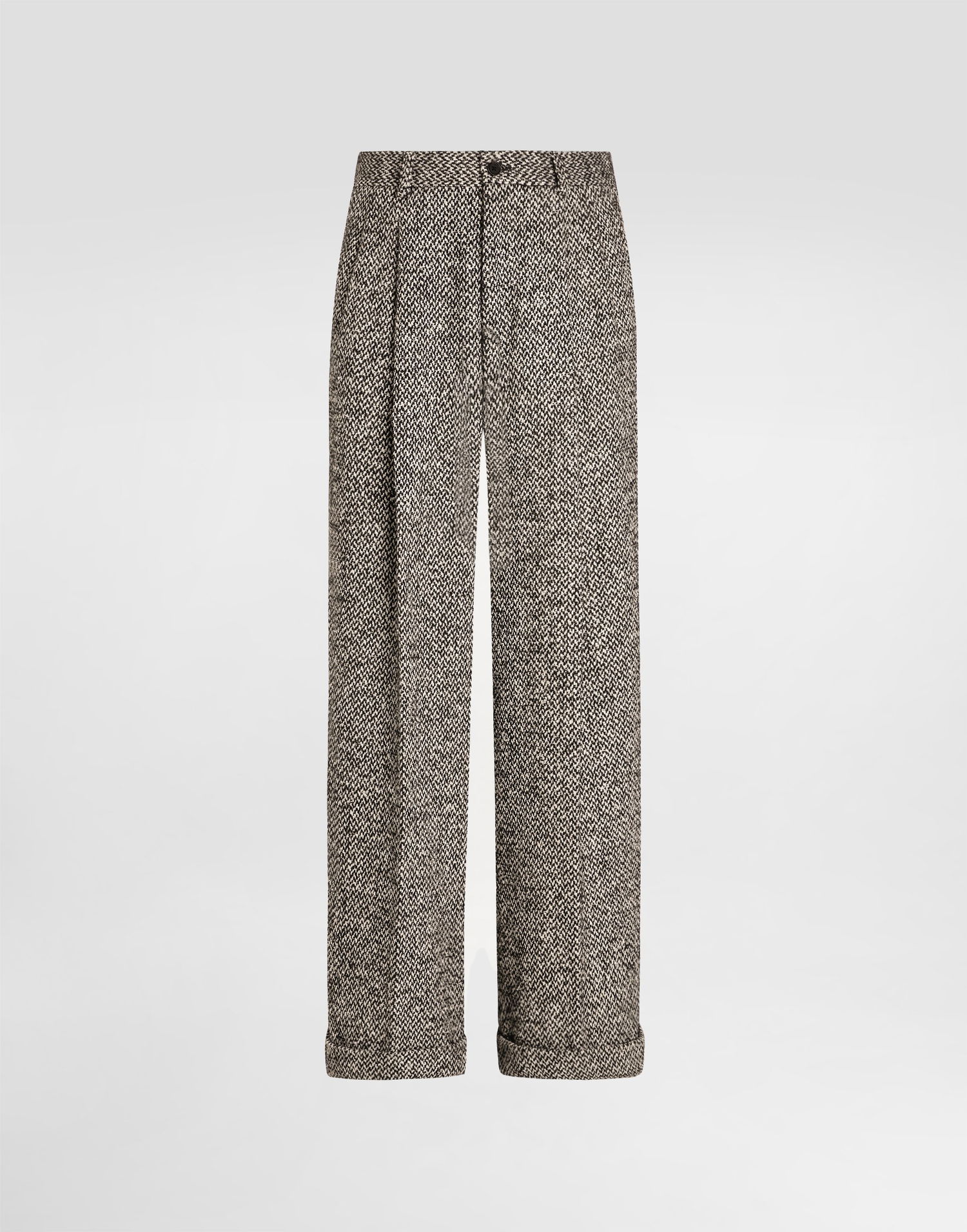 Housut Dolce & Gabbana Dolce & Gabbana Wool Blend Dotted Cuffed Trousers Beige | GP16OTFMZAJS8030, 0