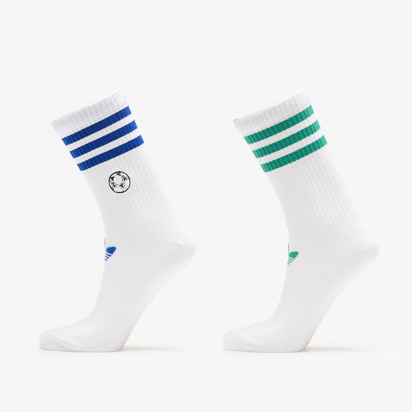Sukat adidas Originals Football Crew Socks 2-Pack Valkoinen | JW2986